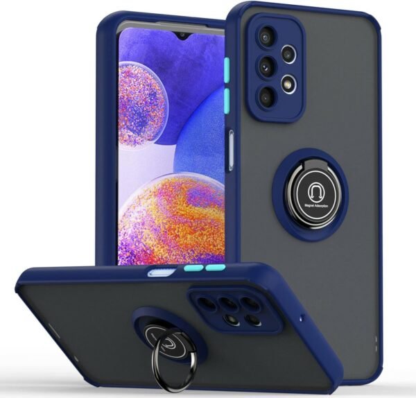 Protective Matte Case With Ring Stand