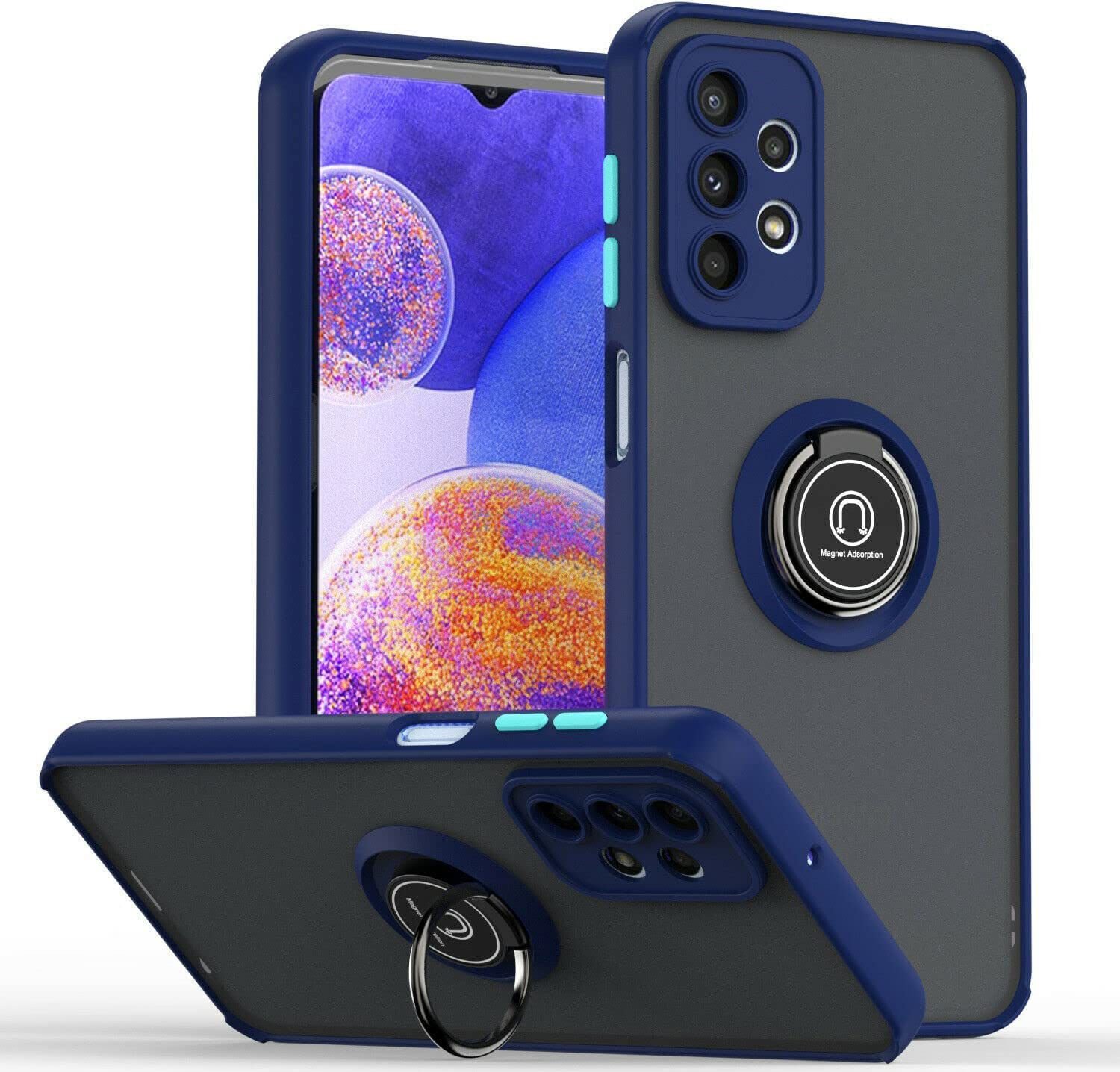 Protective Matte Case With Ring Stand
