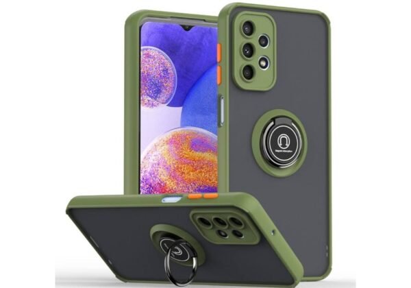 Protective Matte Case With Ring Stand