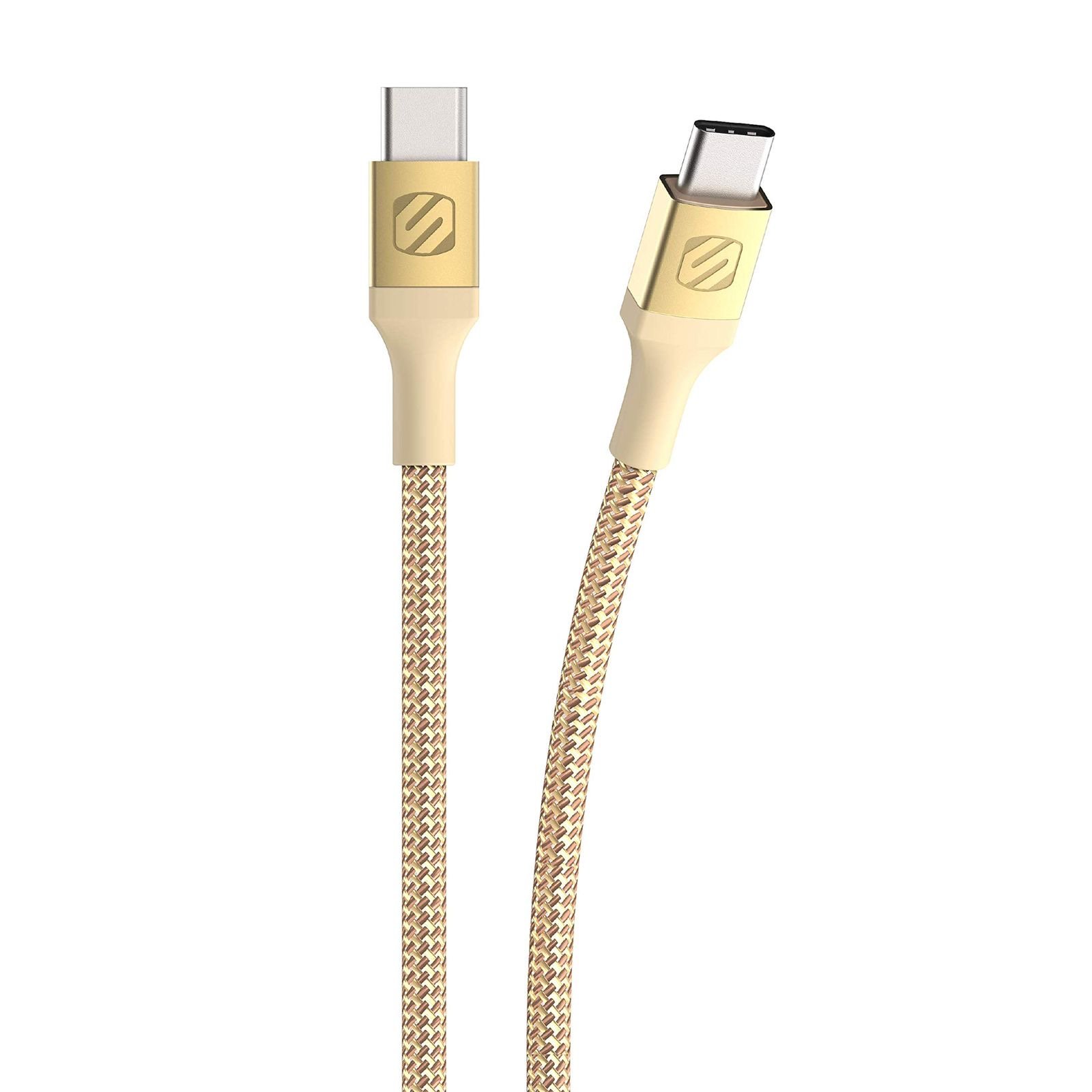 Braided Dual USB-C Charge & Sync Cable 4ft 1.2m